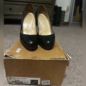 Black Christian Louboutin simple 120 Napa pump